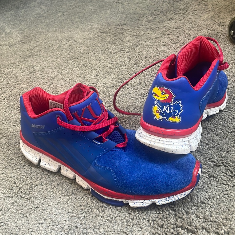 Kansas Jayhawks Adidas Player Edition Gameday Shoes size 10.5